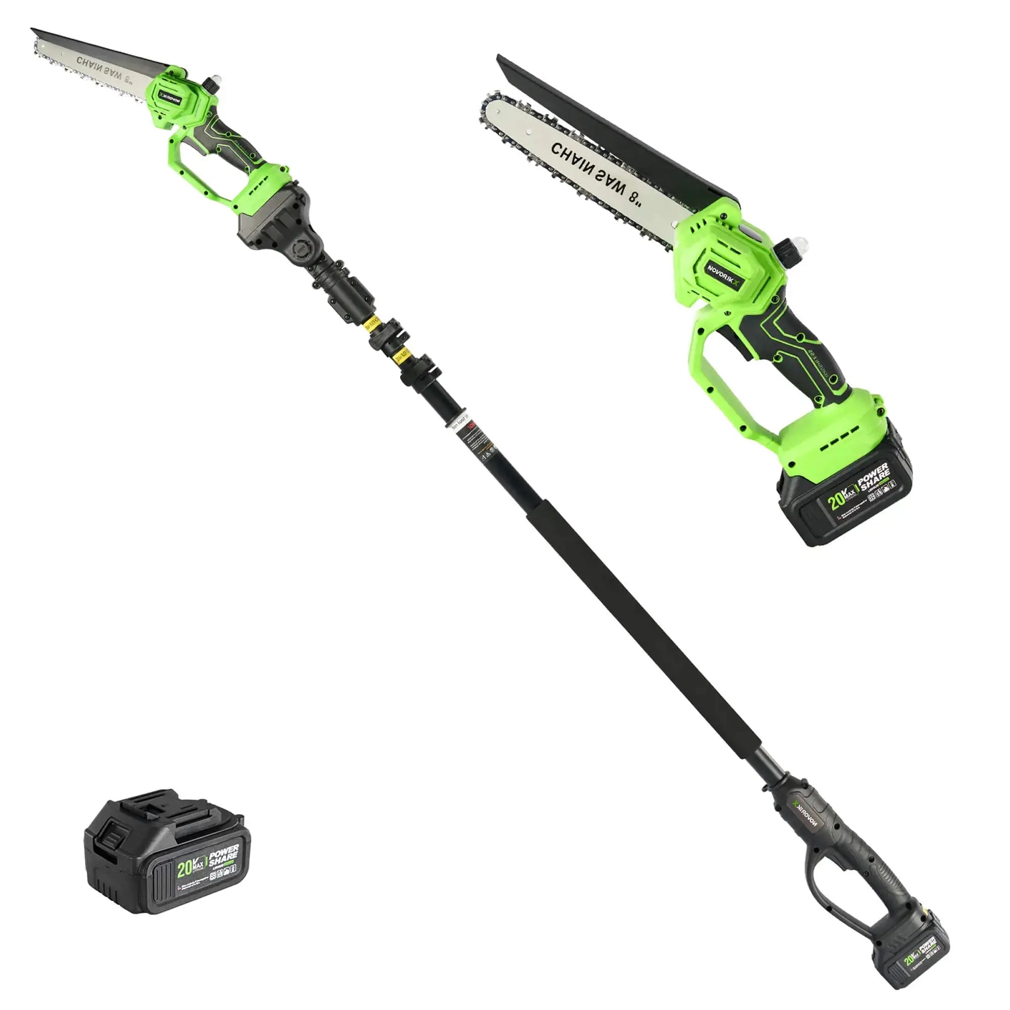 2-in-1 20V Cordless Pole Saw NovorikX