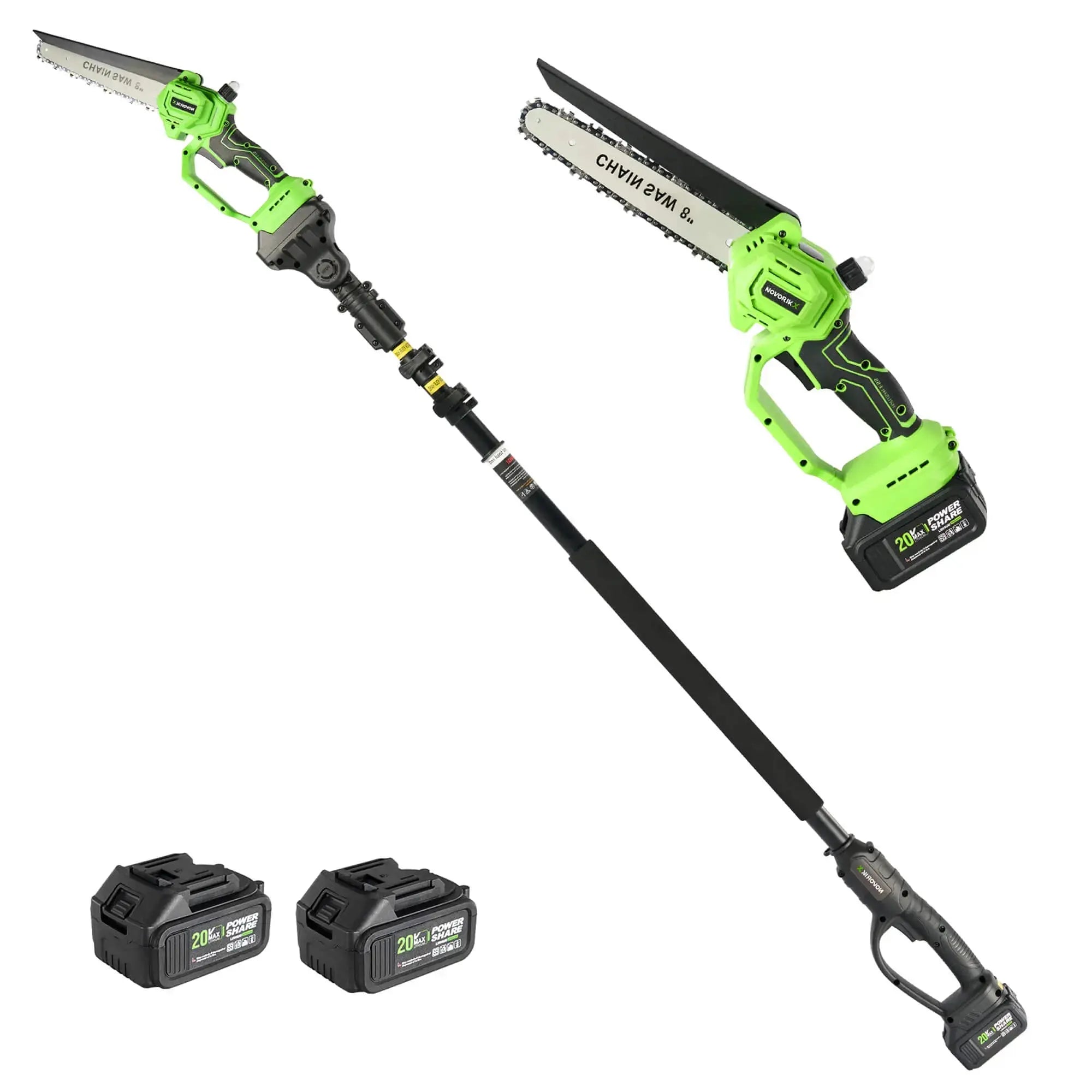2-in-1 20V Cordless Pole Saw NovorikX