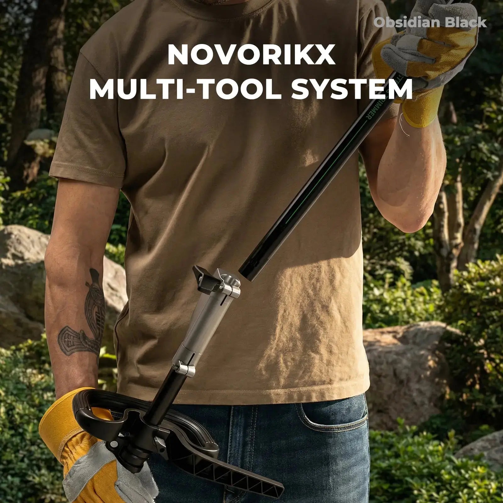 NovorikX Obsidian Black 60V Cordless Multi-Head Power Head NovorikX