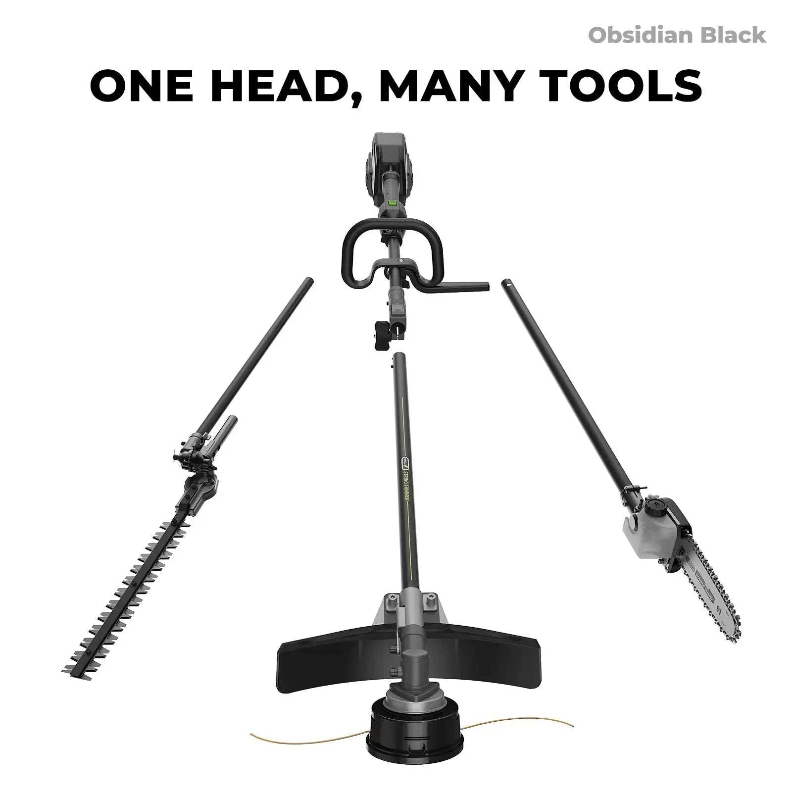 NovorikX Obsidian Black 60V Cordless Multi-Head Power Head NovorikX