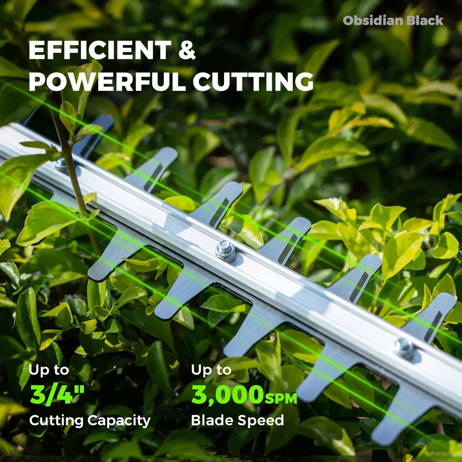 NovorikX Obsidian Black 60V Brushless 26-Inch Hedge Trimmer Kit NovorikX