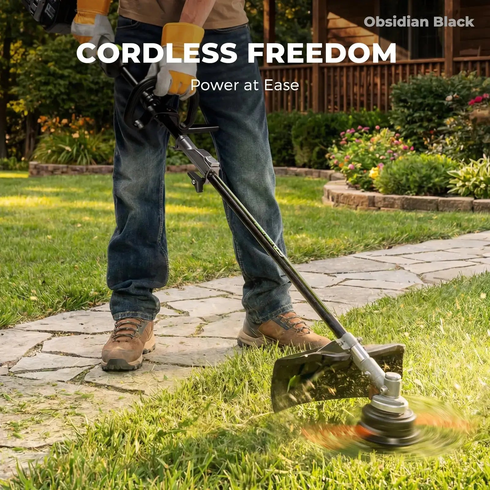 NovorikX Obsidian Black 60V Brushless Multi-Tool System 17-Inch String Trimmer Kit NovorikX