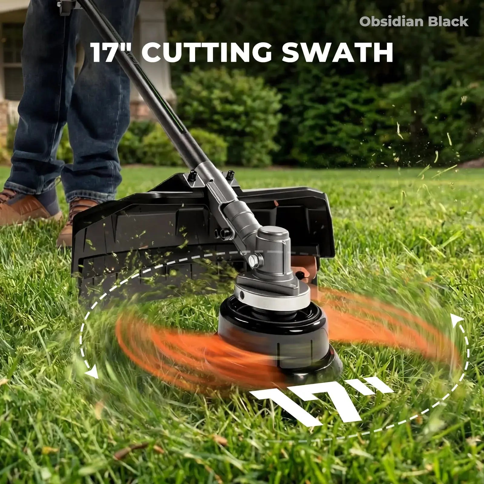 NovorikX Obsidian Black 60V Brushless Multi-Tool System 17-Inch String Trimmer Kit NovorikX