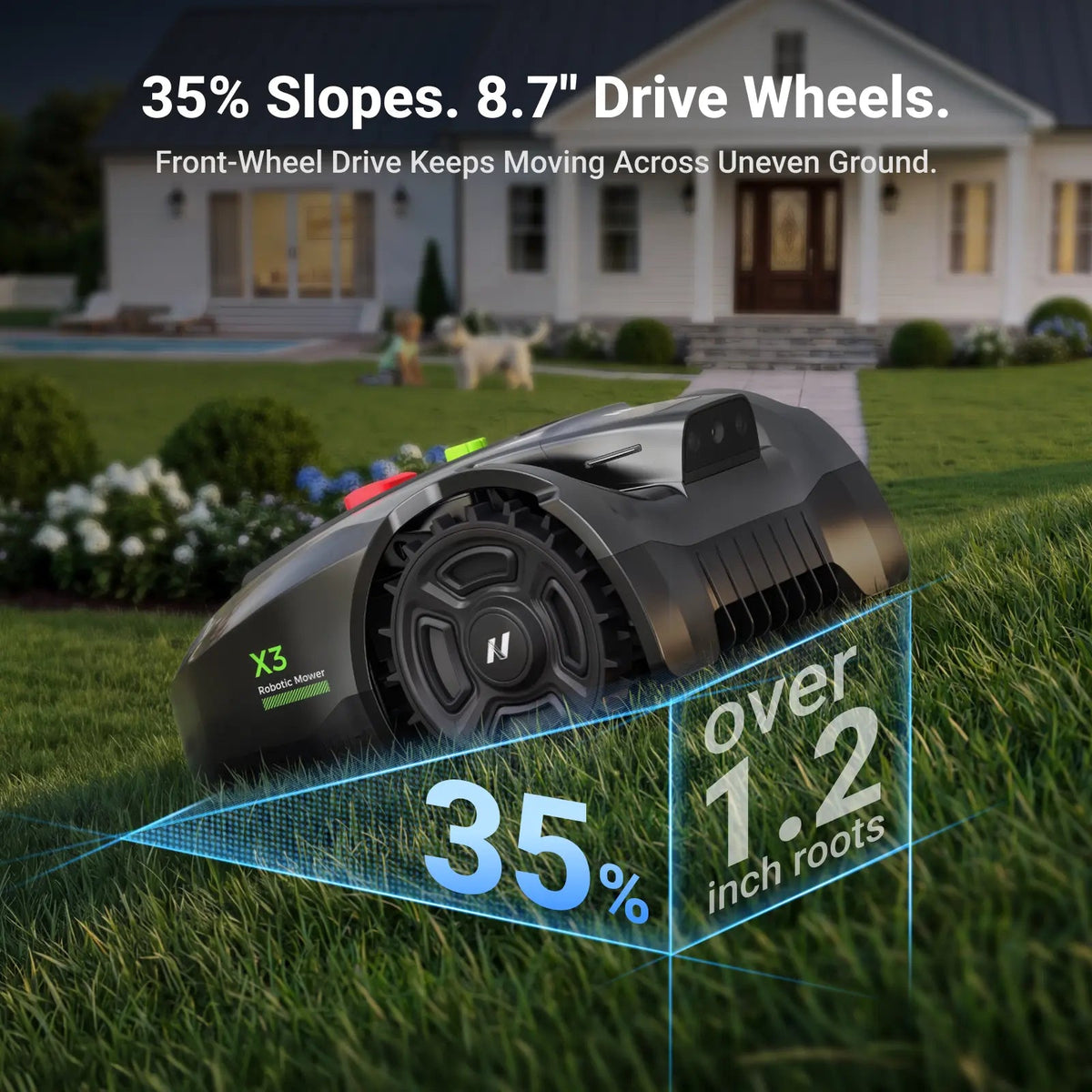 NovorikX X3 Robotic Lawn Mower - 0.2 Acre NovorikX