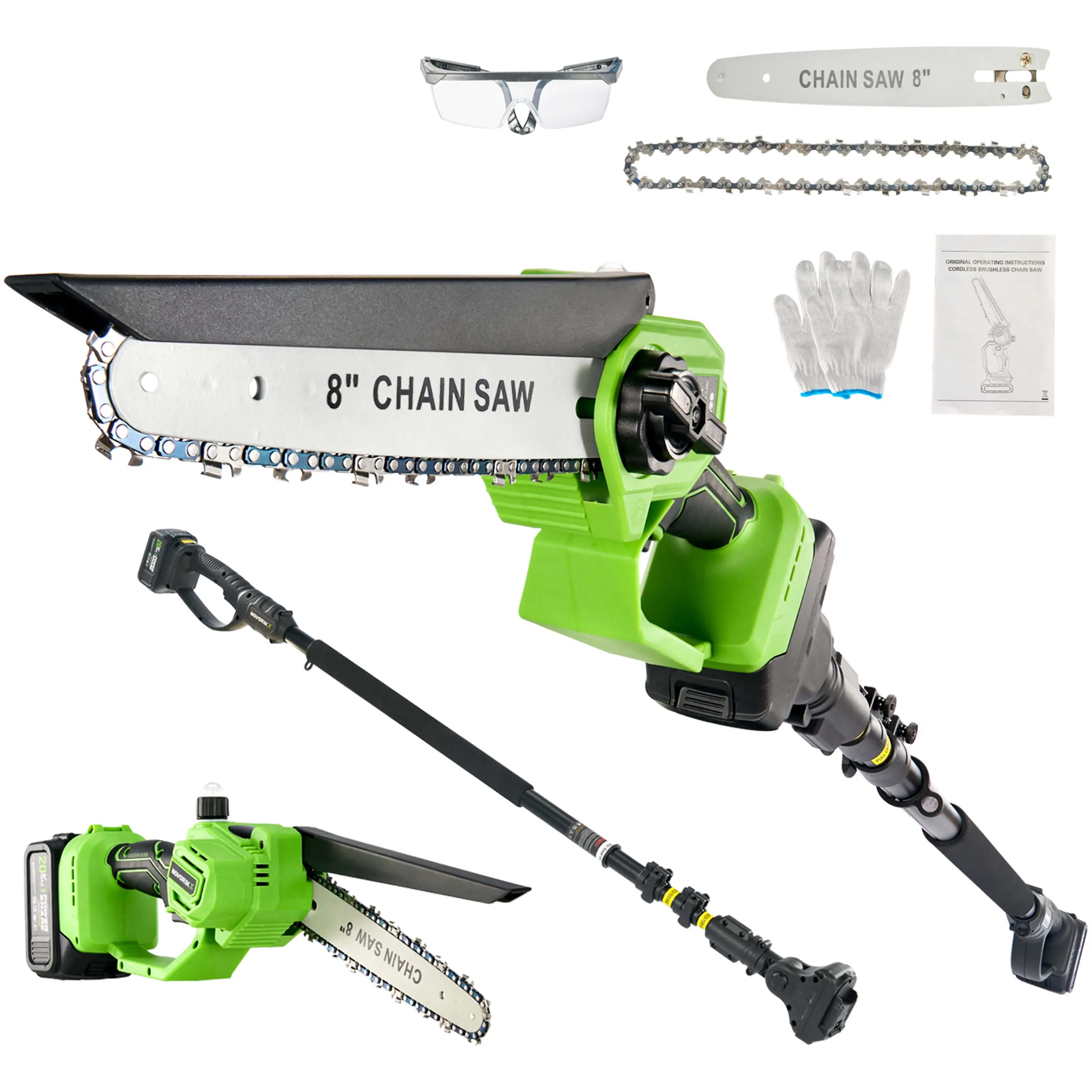 2-in-1 20V Cordless Pole Saw  NovorikX