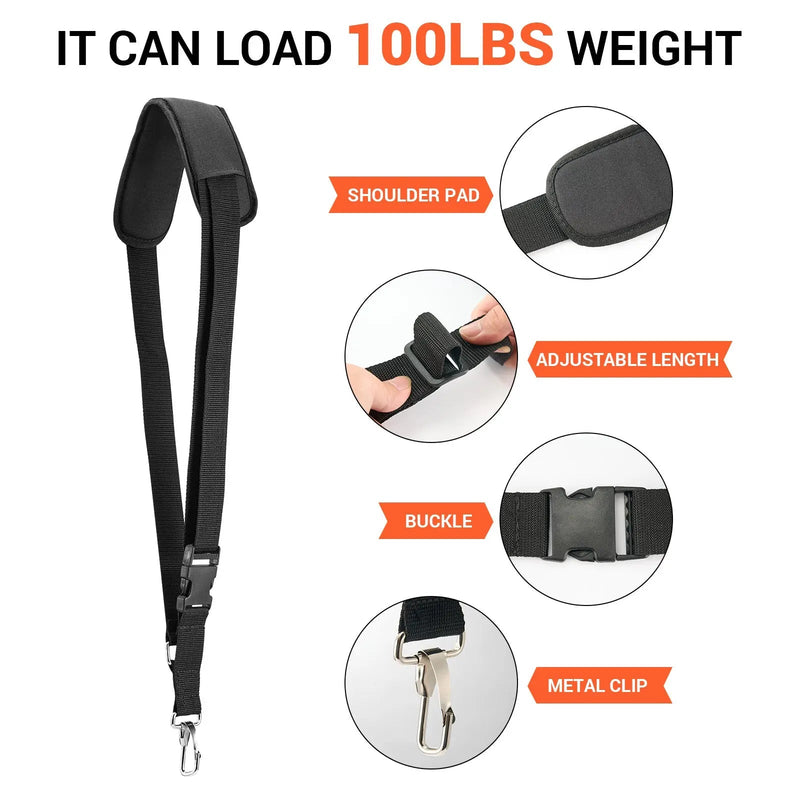 Black Adjustable Shoulder Strap - NovorikX