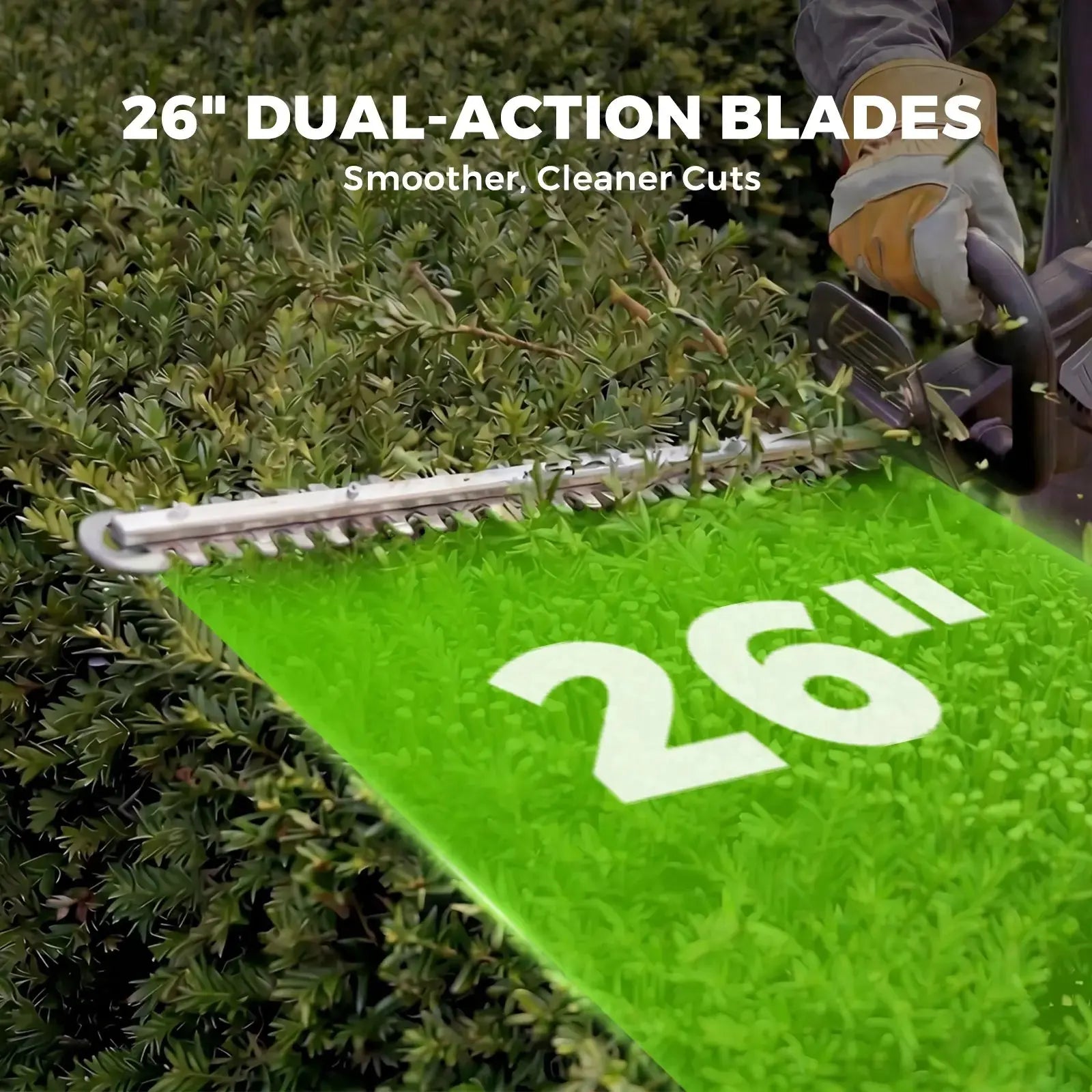 NovorikX Obsidian Black 60V Brushless 26-Inch Hedge Trimmer Kit  NovorikX