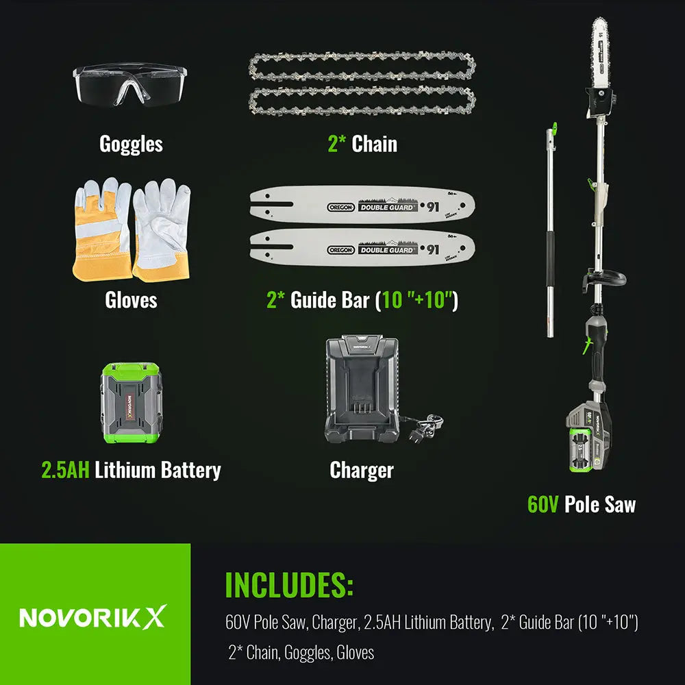 15-Inch 60V Electric Pole Saw - NovorikX
