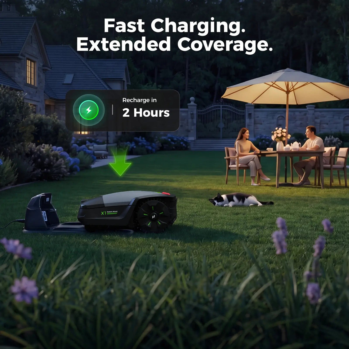 NovorikX X1 Robotic Lawn Mower - 0.37 Acre  NovorikX