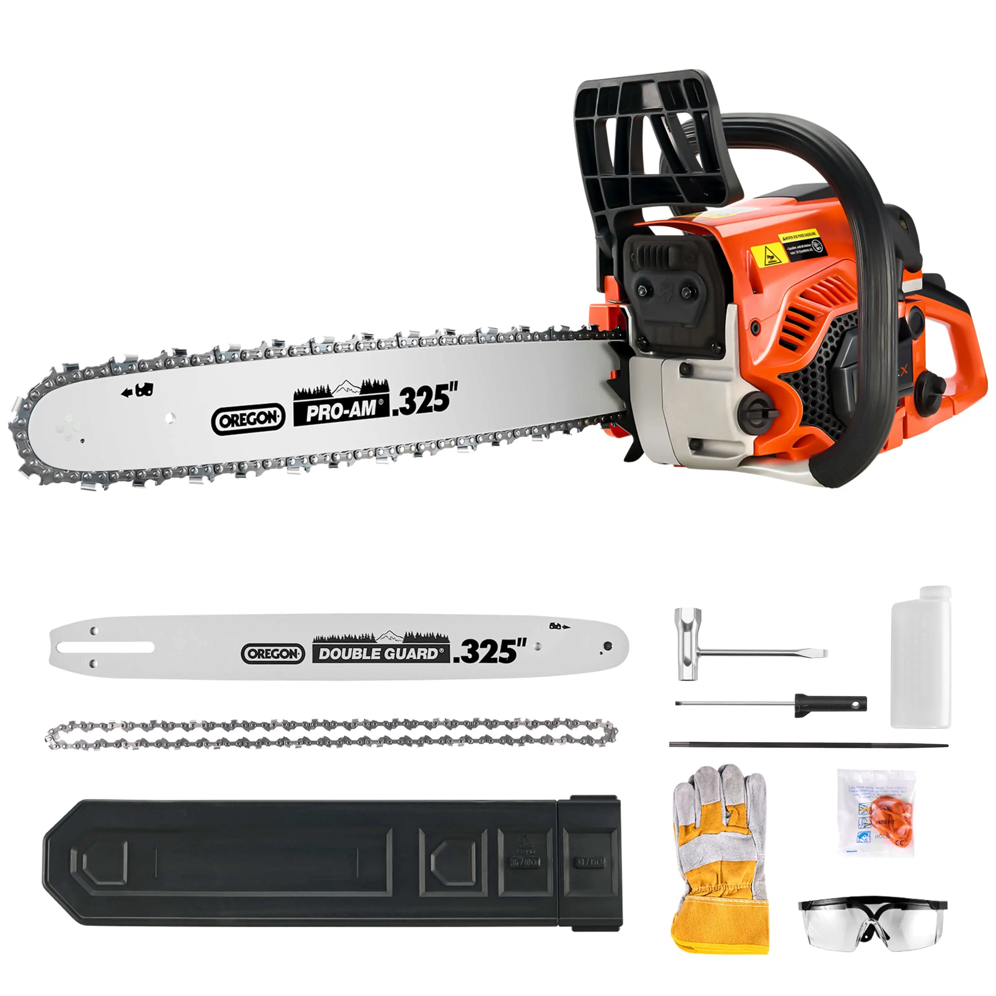 16/18-Inch Gas Powered Chainsaw (45CC)  NovorikX