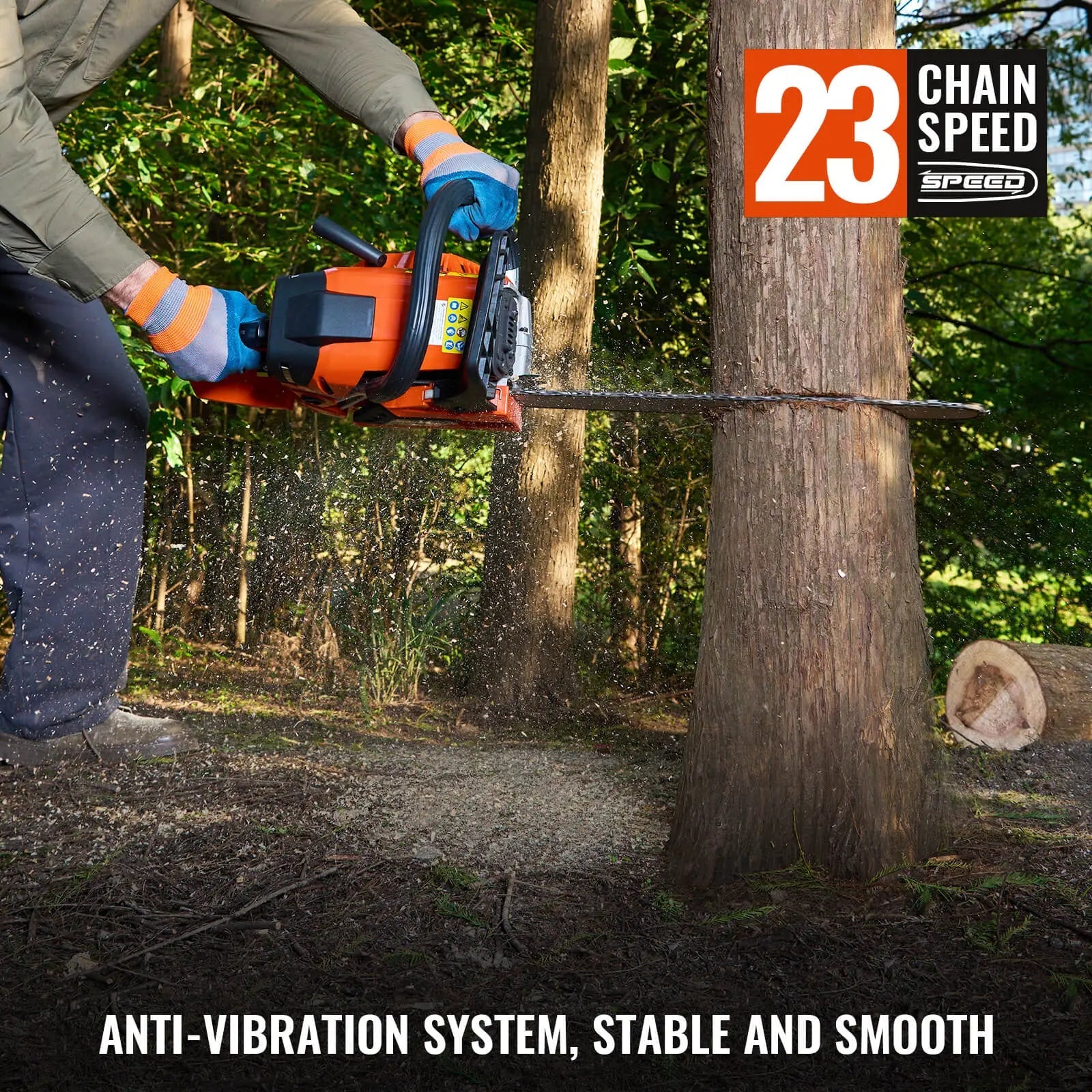 16/18-Inch Gas Powered Chainsaw (45CC)  NovorikX