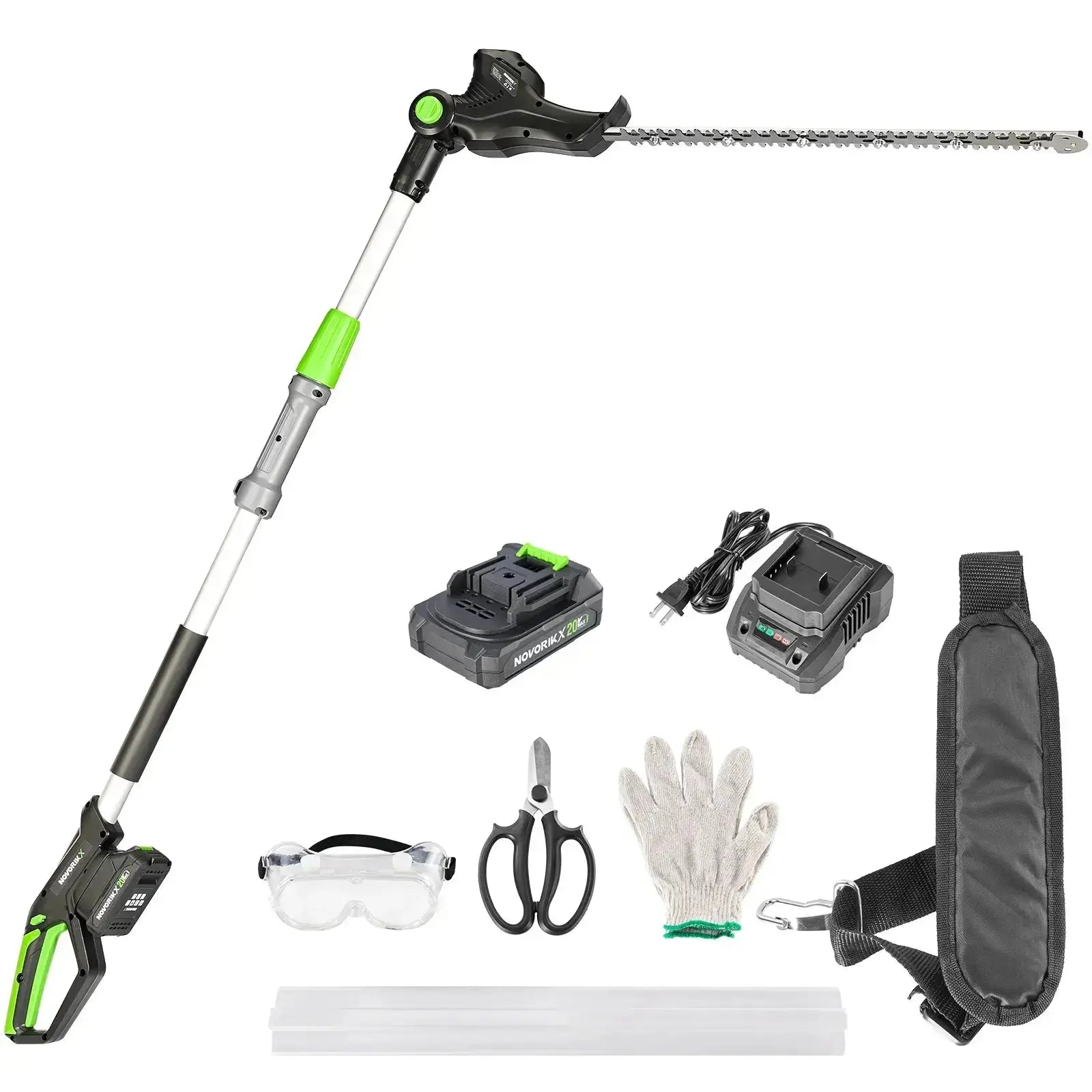 20V Cordless Pole Hedge Trimmer  NovorikX