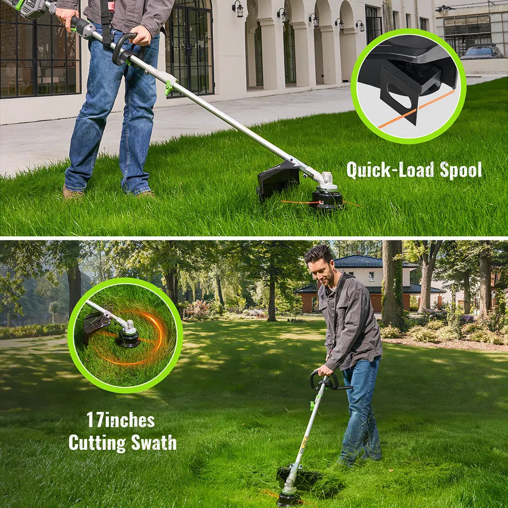 17-Inch 60V Cordless Electric String Trimmer - NovorikX