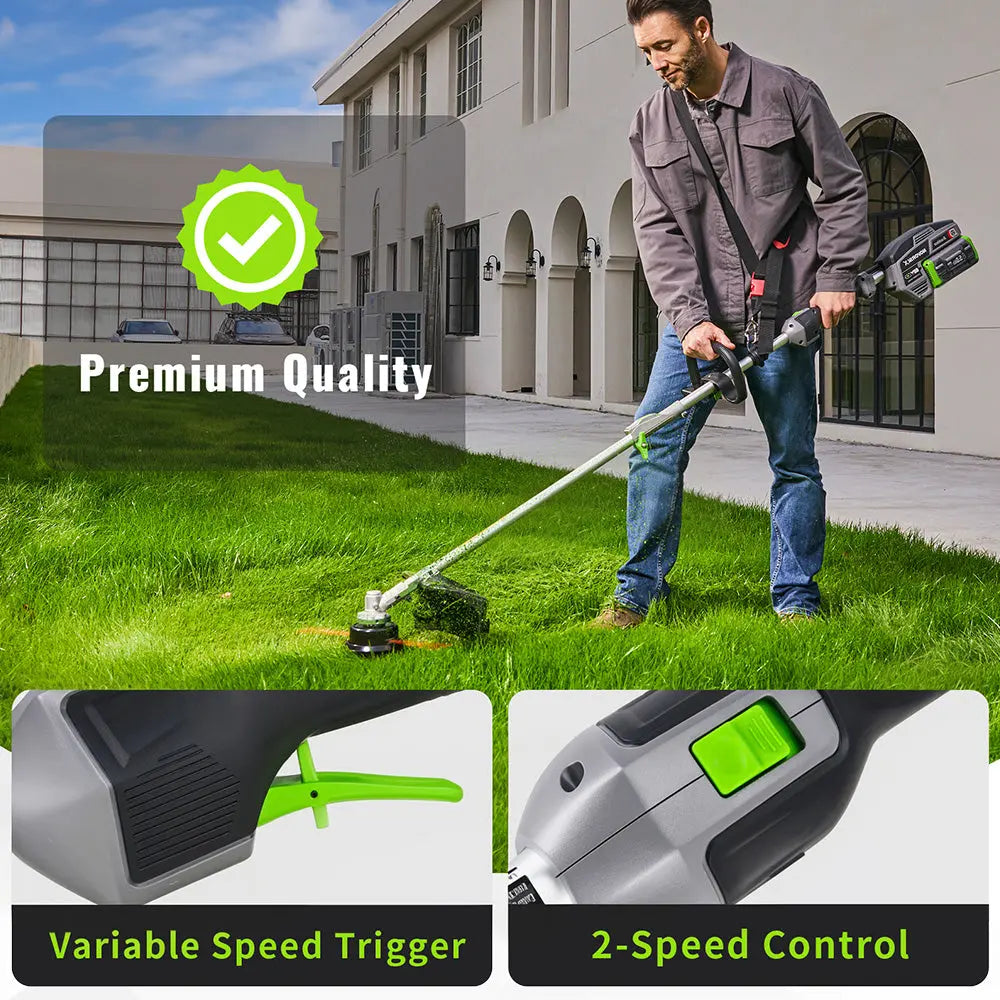 17-Inch 60V Cordless Electric String Trimmer - NovorikX